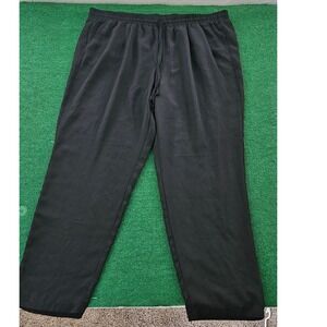 Beverly Drive 2X Black Lounge‎ Pants Elastic Waist Drawstring Womens